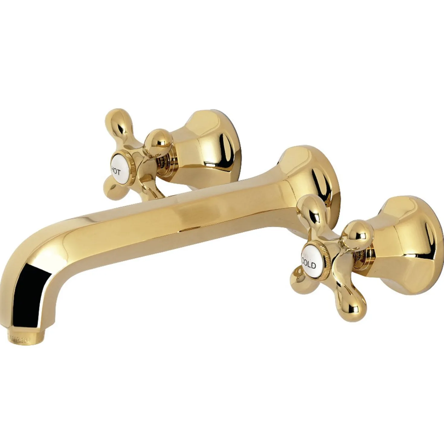 Kingston Brass Metropolitan Wall Mount Two-Handle Bathroom Faucet