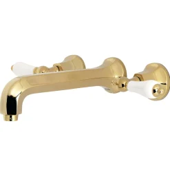 Kingston Brass Metropolitan Two-Handle Wall Mount Bathroom Faucet