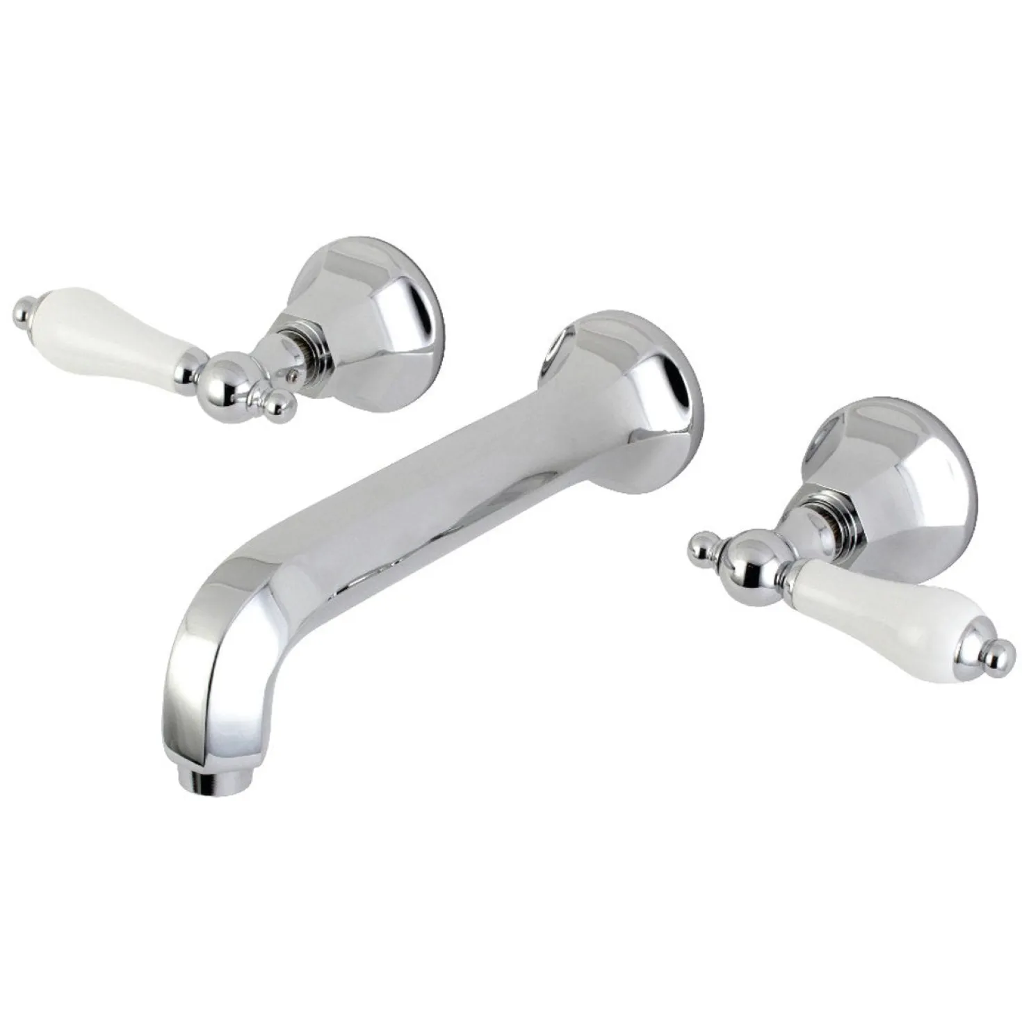 Kingston Brass Metropolitan Two-Handle Wall Mount Bathroom Faucet