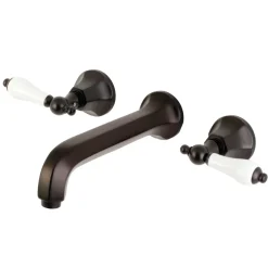 Kingston Brass Metropolitan Two-Handle Wall Mount Bathroom Faucet