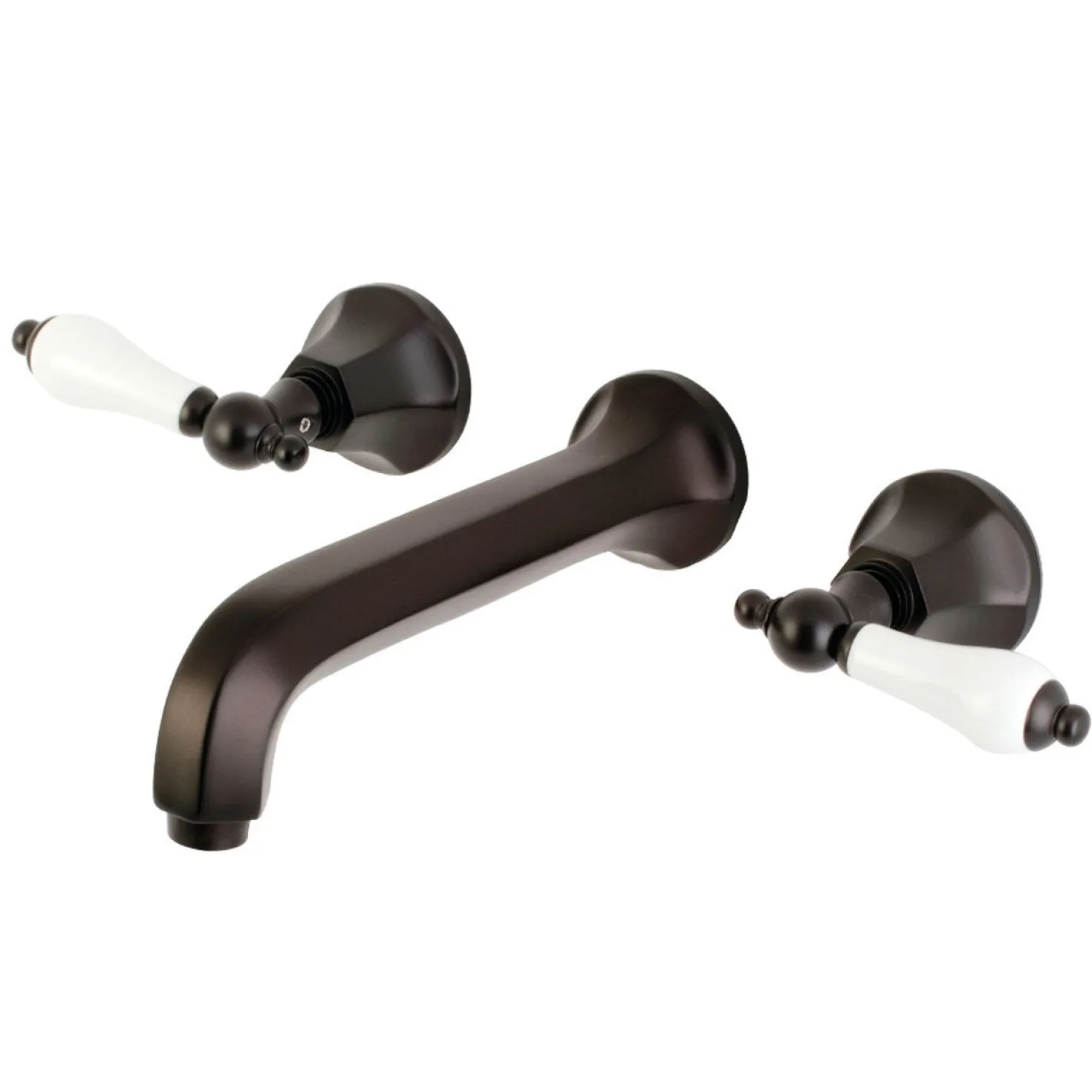Kingston Brass Metropolitan Two-Handle Wall Mount Bathroom Faucet