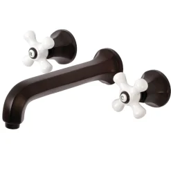 Kingston Brass Metropolitan Wall Mount 2-Handle Bathroom Faucet