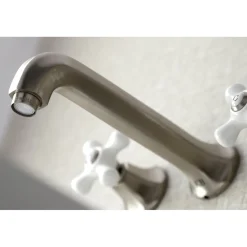 Kingston Brass Metropolitan Wall Mount 2-Handle Bathroom Faucet