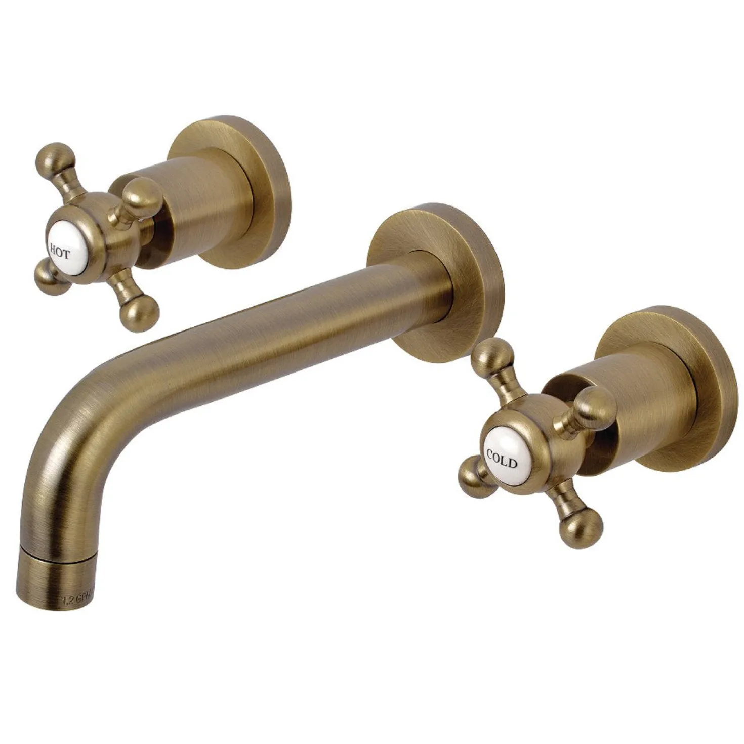Kingston Brass Metropolitan 2-Handle 8-Inch Wall Mount Bathroom Faucet