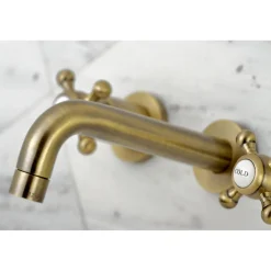 Kingston Brass Metropolitan 2-Handle 8-Inch Wall Mount Bathroom Faucet