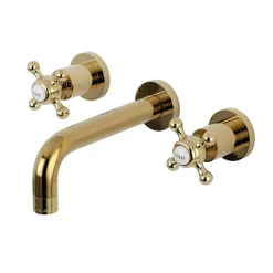 Kingston Brass Metropolitan 2-Handle 8-Inch Wall Mount Bathroom Faucet