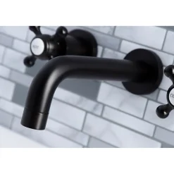 Kingston Brass Metropolitan 2-Handle 8-Inch Wall Mount Bathroom Faucet