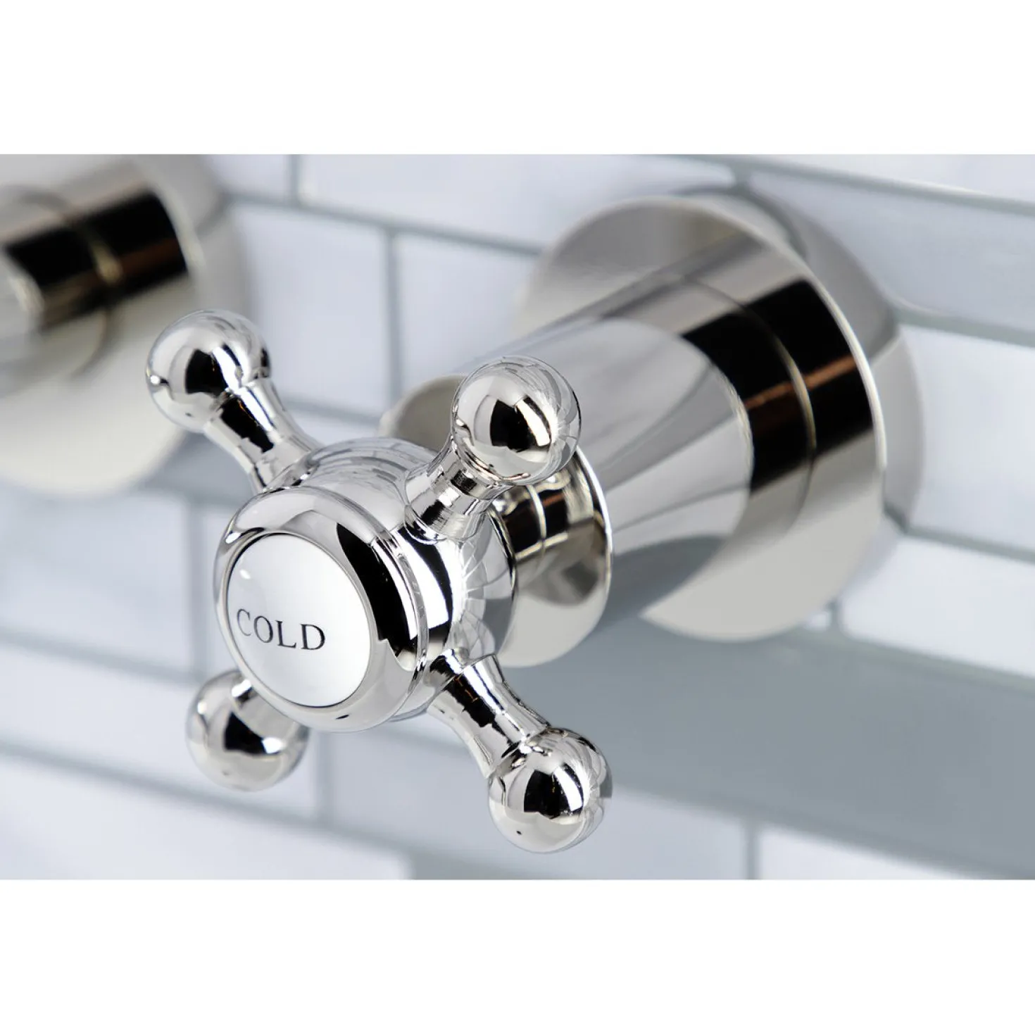 Kingston Brass Metropolitan 2-Handle 8-Inch Wall Mount Bathroom Faucet