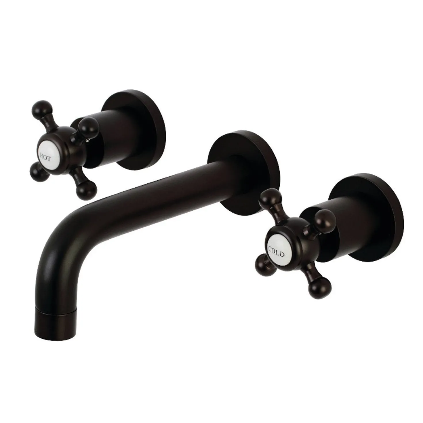 Kingston Brass Metropolitan 2-Handle 8-Inch Wall Mount Bathroom Faucet