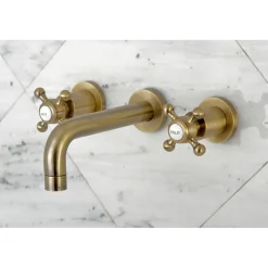 Kingston Brass Metropolitan 2-Handle 8-Inch Wall Mount Bathroom Faucet