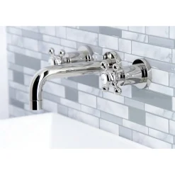 Kingston Brass Metropolitan 2-Handle 8-Inch Wall Mount Bathroom Faucet