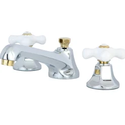 Kingston Brass Metropolitan 3-Hole 8-Inch Widespread Bathroom Faucet