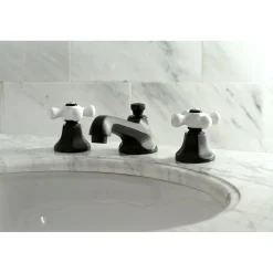 Kingston Brass Metropolitan 3-Hole 8-Inch Widespread Bathroom Faucet