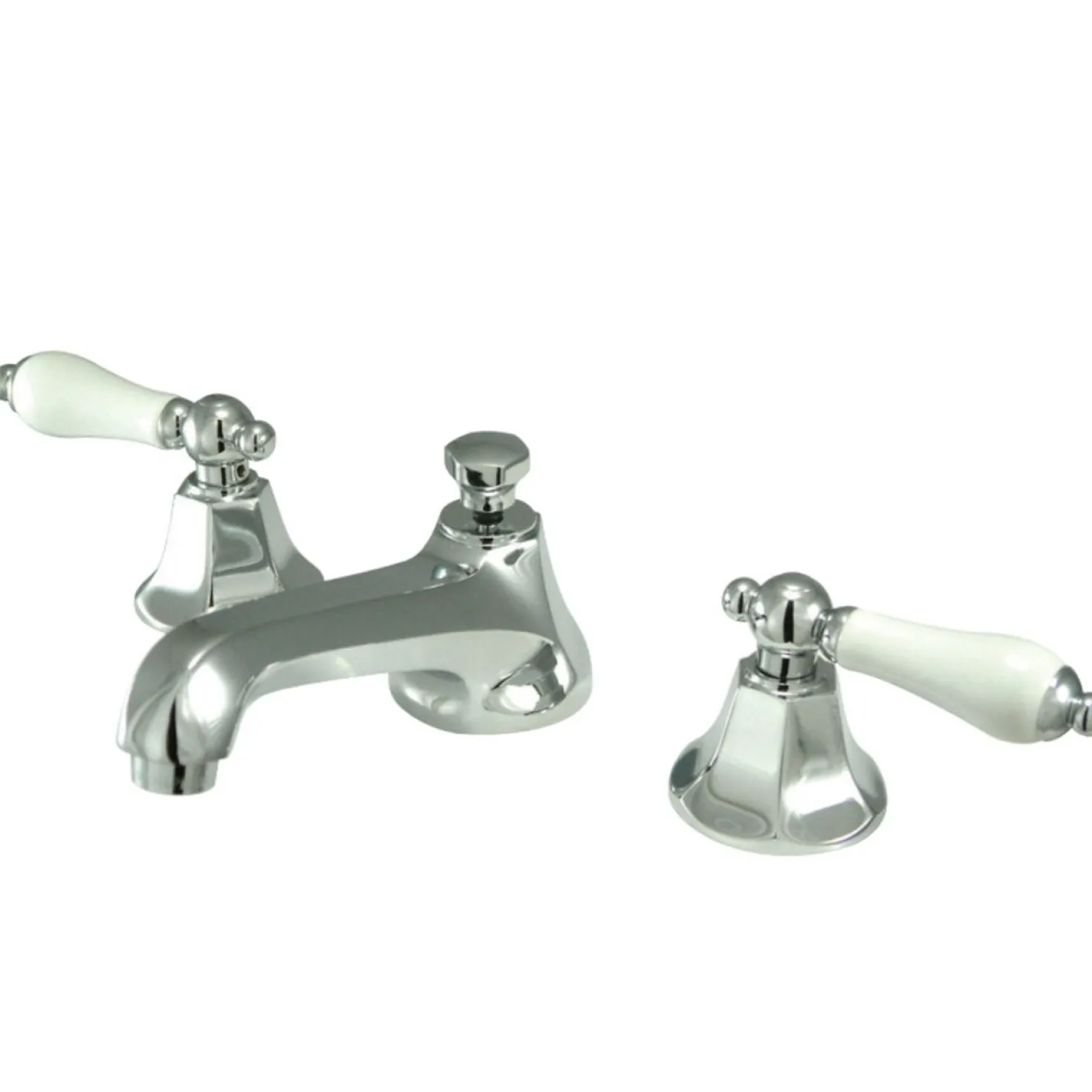 Kingston Brass Metropolitan 8-Inch Widespread Deck Mount Bathroom Faucet