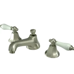 Kingston Brass Metropolitan 8-Inch Widespread Deck Mount Bathroom Faucet