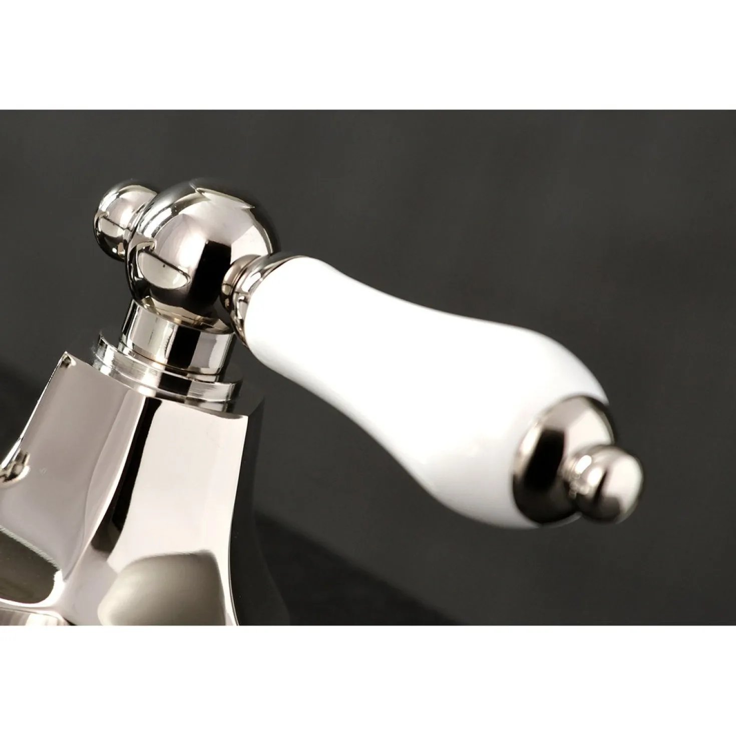Kingston Brass Metropolitan 8-Inch Widespread Deck Mount Bathroom Faucet
