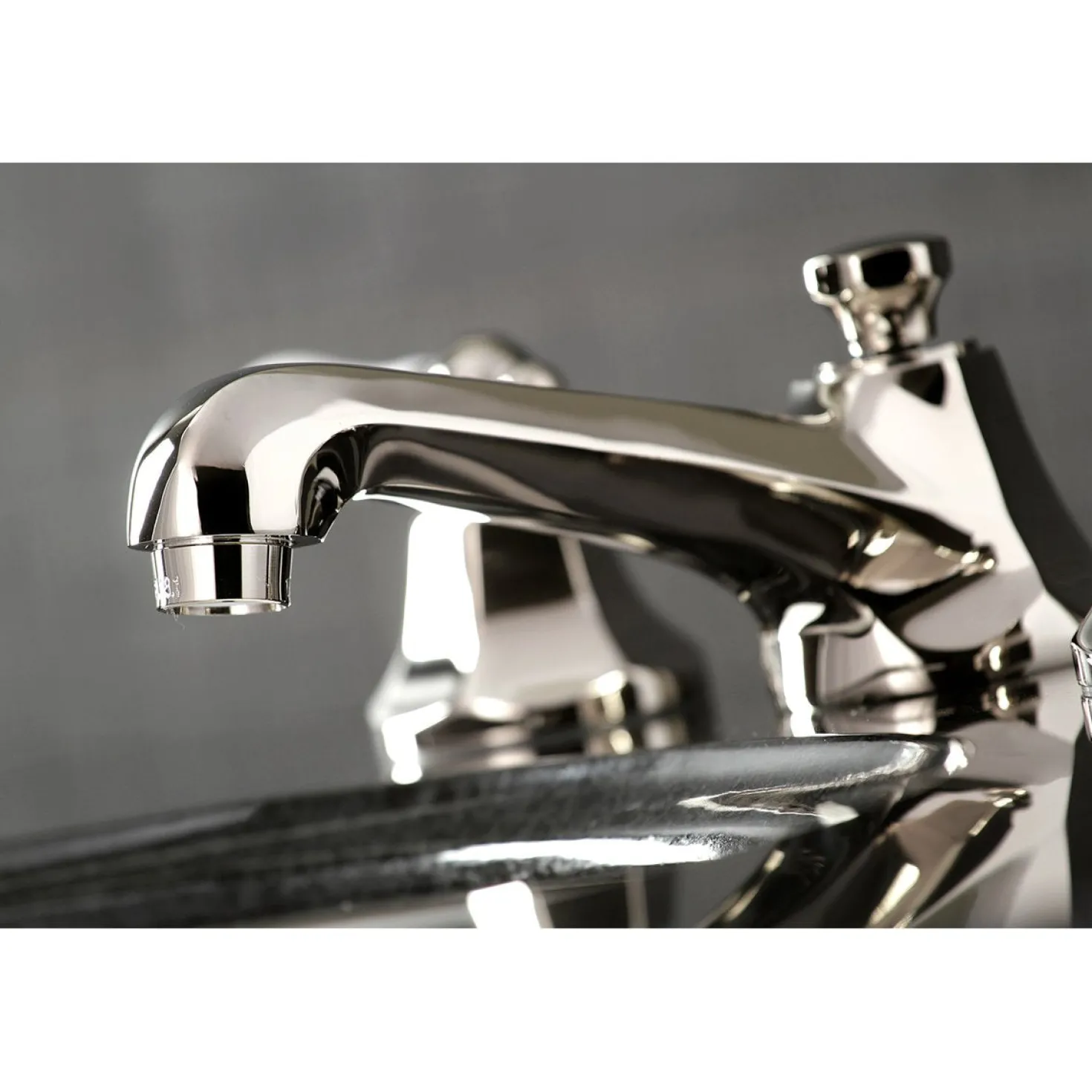 Kingston Brass Metropolitan 8-Inch Widespread Deck Mount Bathroom Faucet