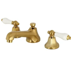 Kingston Brass Metropolitan 8-Inch Widespread Deck Mount Bathroom Faucet