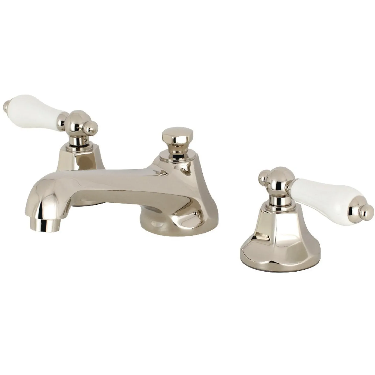 Kingston Brass Metropolitan 8-Inch Widespread Deck Mount Bathroom Faucet