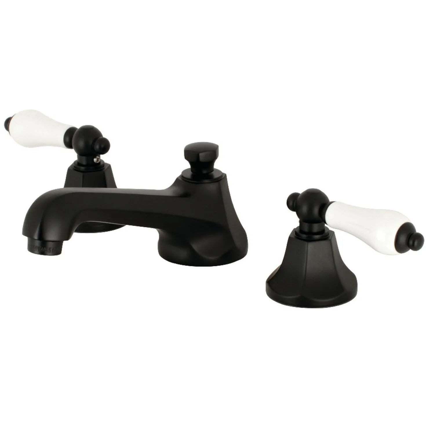 Kingston Brass Metropolitan 8-Inch Widespread Deck Mount Bathroom Faucet