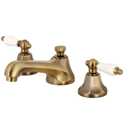 Kingston Brass Metropolitan 8-Inch Widespread Deck Mount Bathroom Faucet