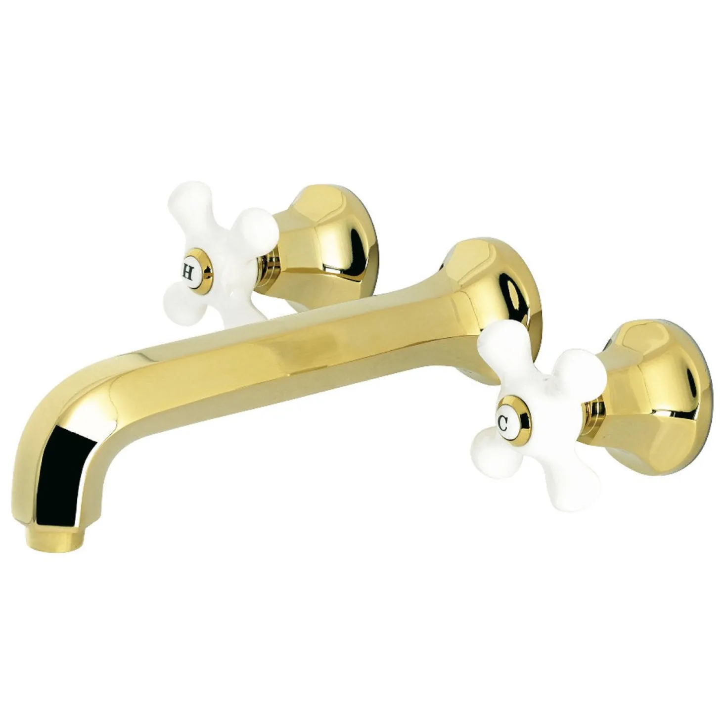 Kingston Brass Metropolitan Wall Mount Two-Handle Tub Faucet