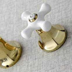 Kingston Brass Metropolitan Wall Mount Two-Handle Tub Faucet
