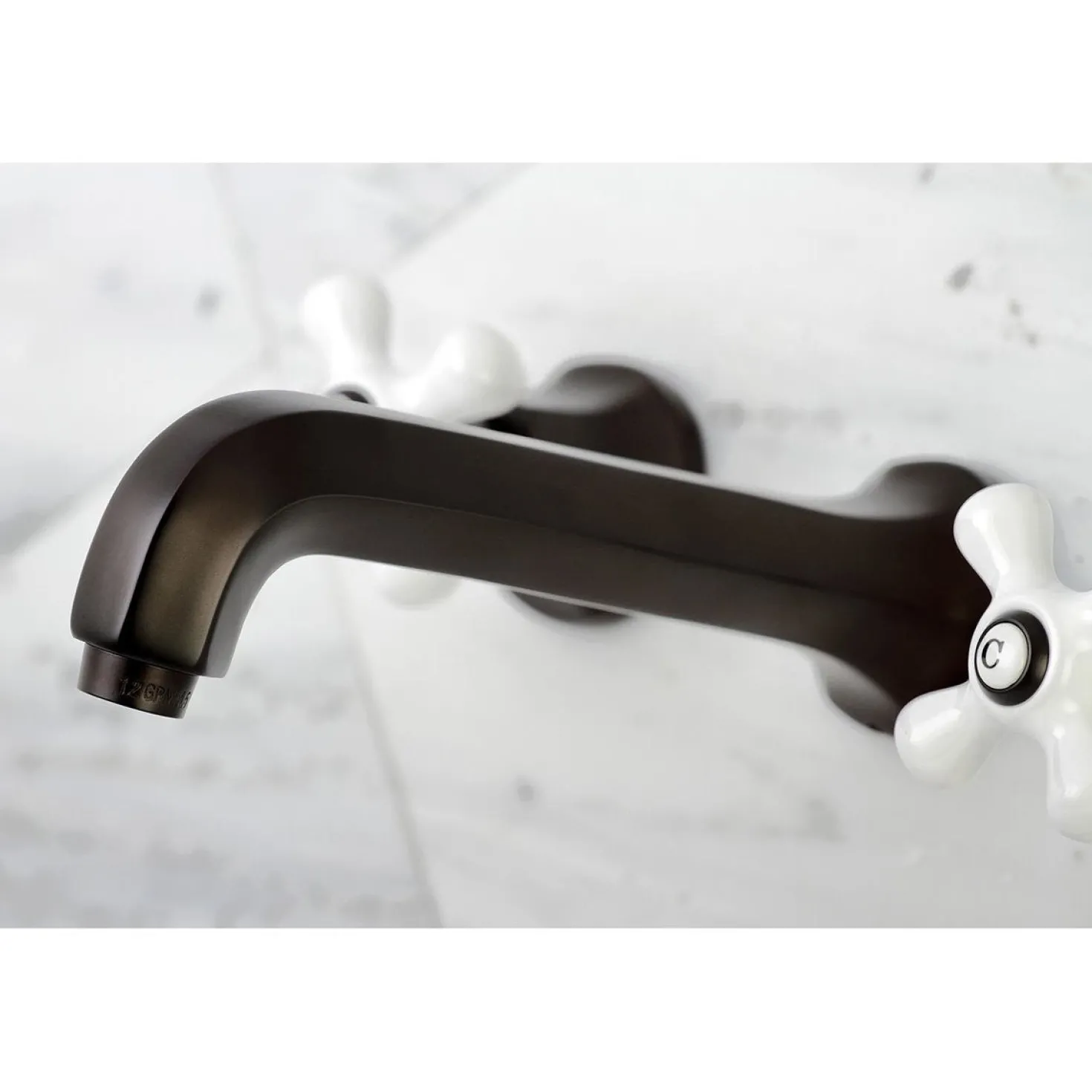 Kingston Brass Metropolitan Wall Mount Two-Handle Tub Faucet