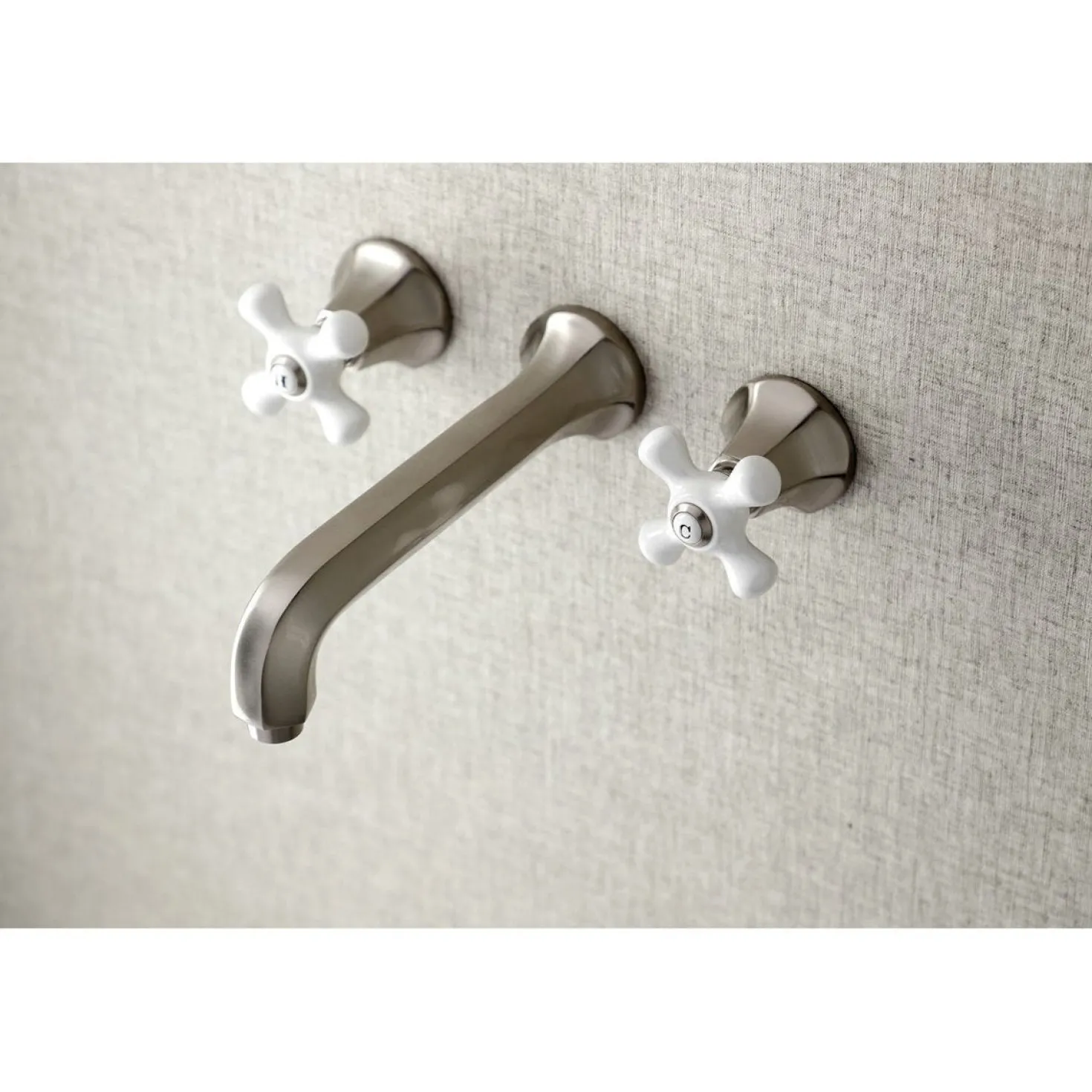 Kingston Brass Metropolitan Wall Mount Two-Handle Tub Faucet