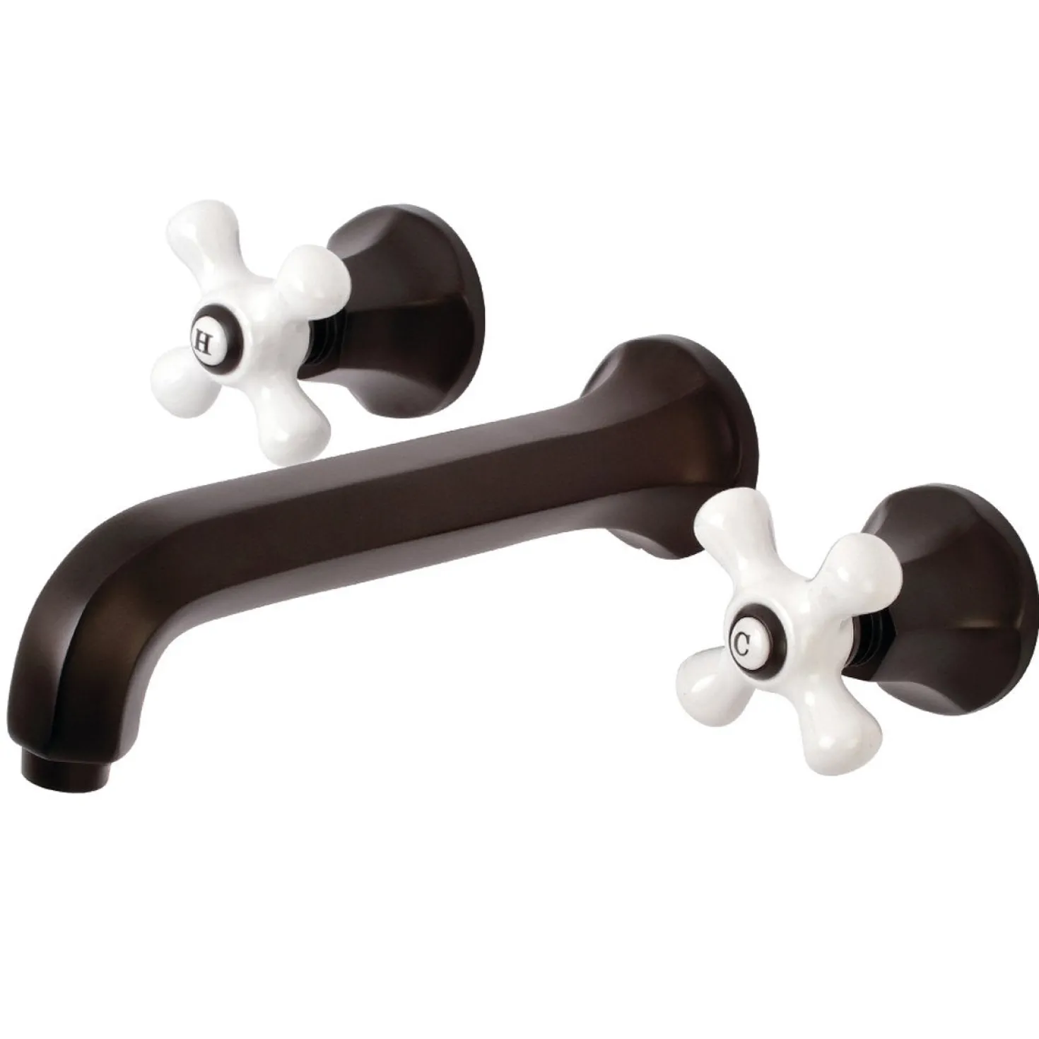 Kingston Brass Metropolitan Wall Mount Two-Handle Tub Faucet