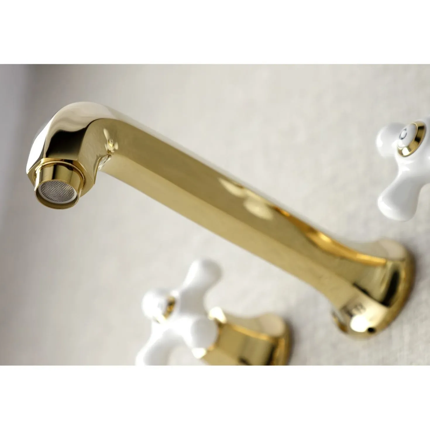 Kingston Brass Metropolitan Wall Mount Two-Handle Tub Faucet
