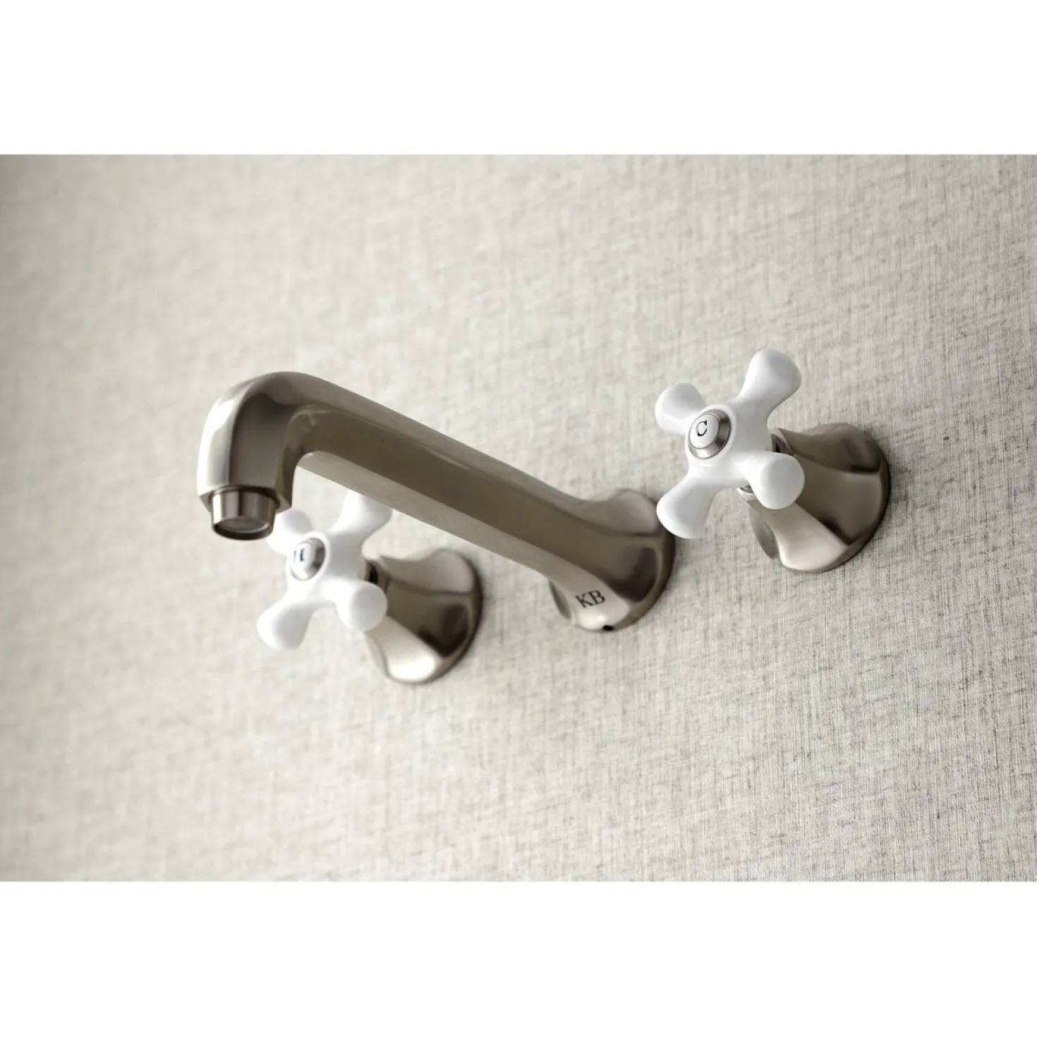 Kingston Brass Metropolitan Wall Mount Two-Handle Tub Faucet