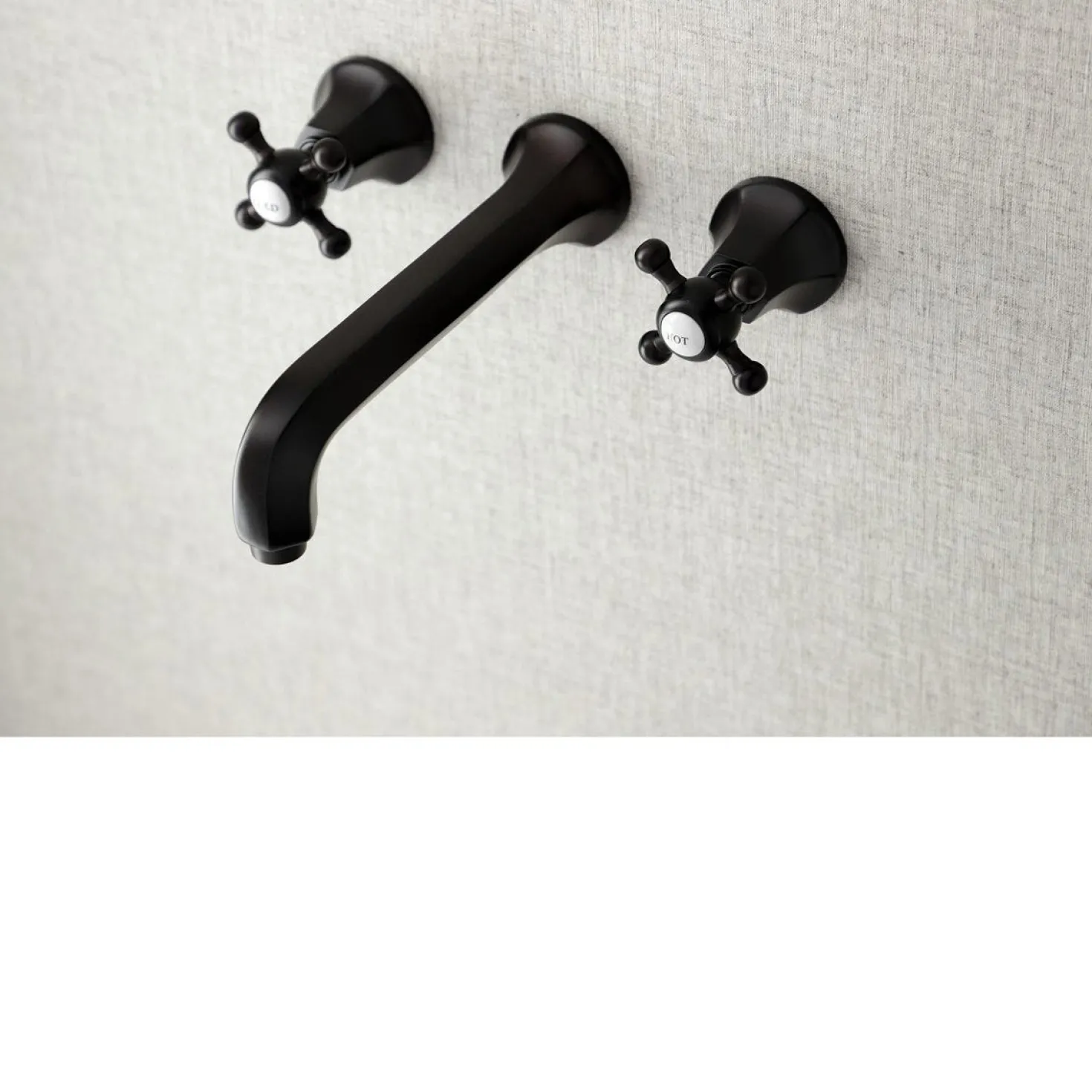 Kingston Brass Metropolitan Two Handles Wall Mount Tub Faucet