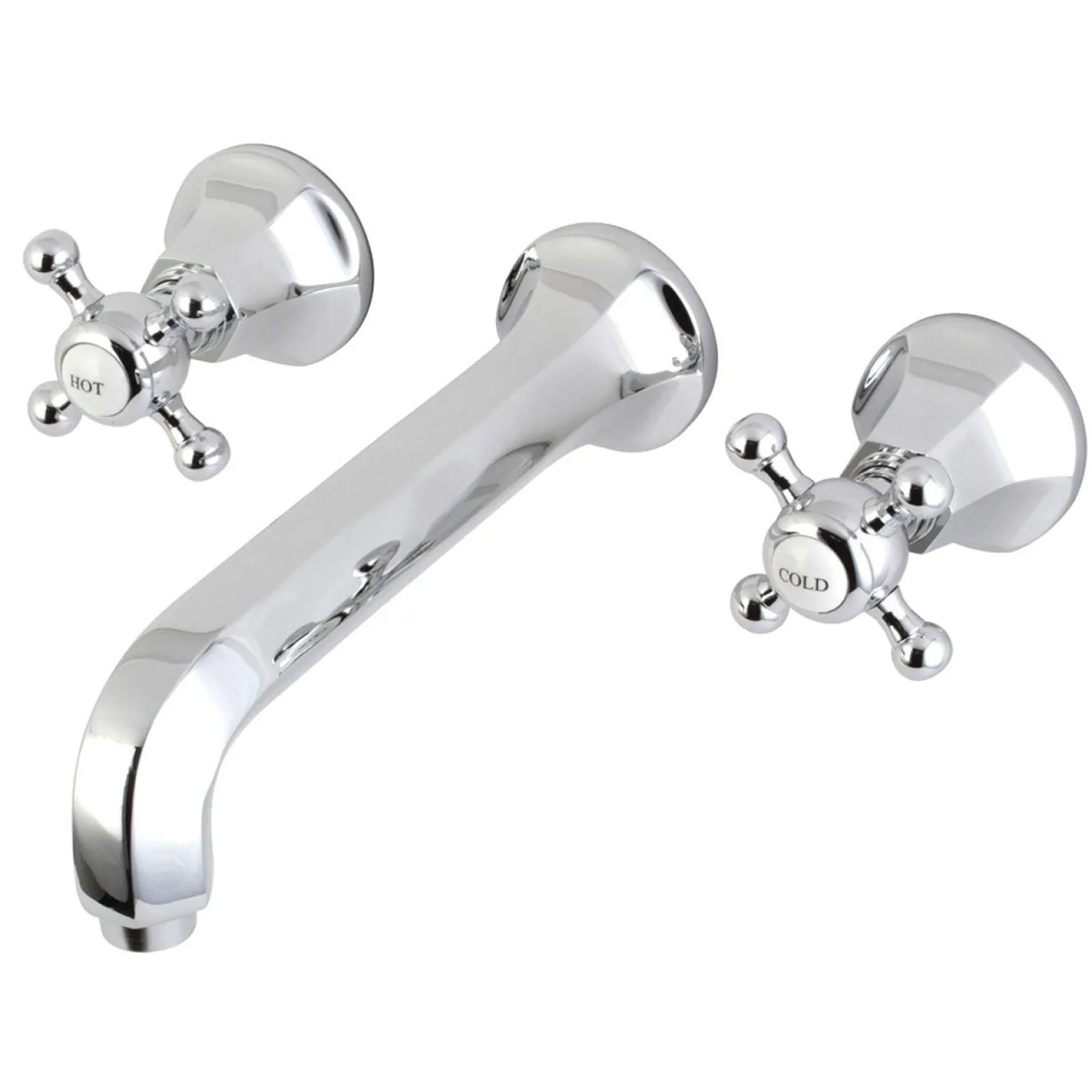 Kingston Brass Metropolitan Two Handles Wall Mount Tub Faucet