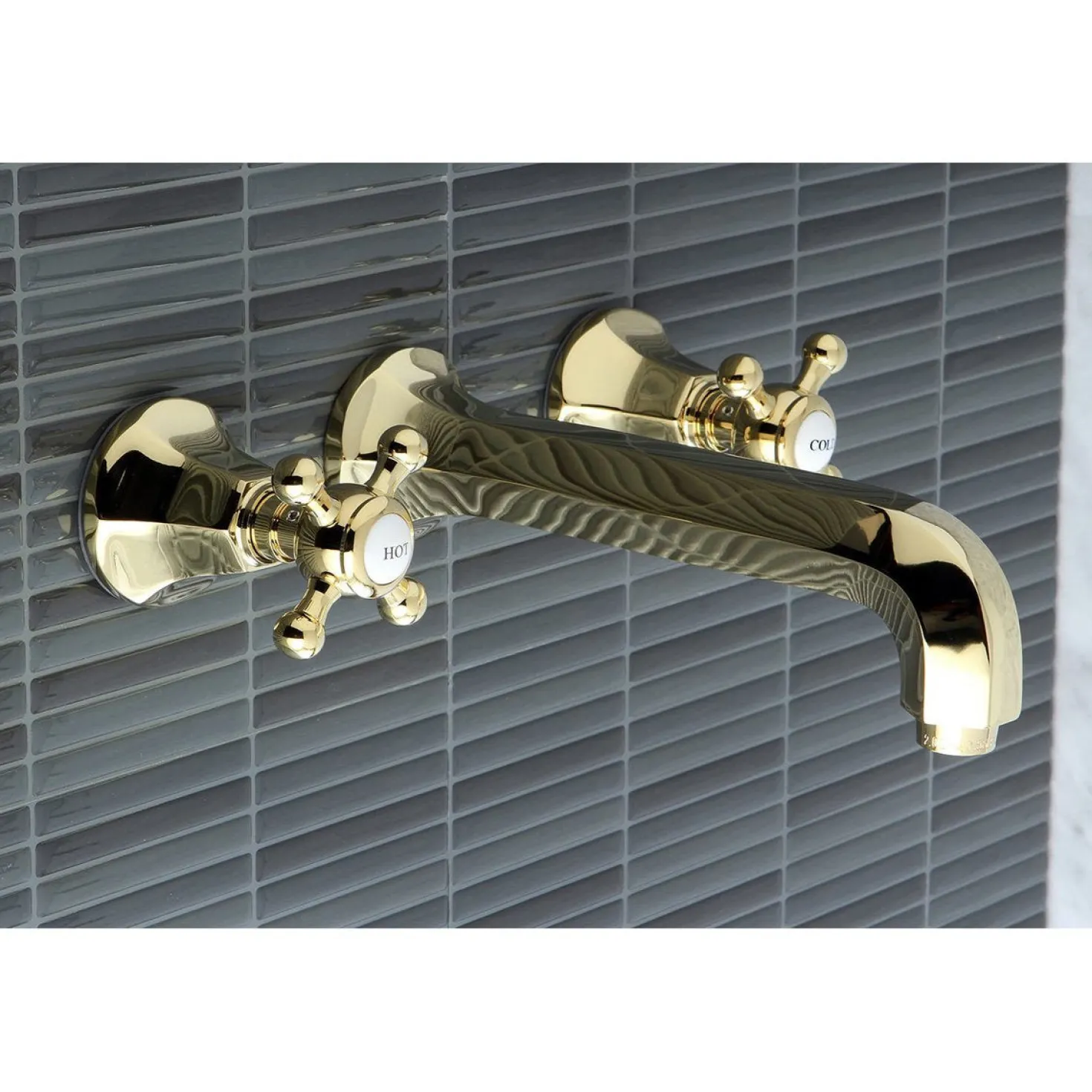 Kingston Brass Metropolitan Two Handles Wall Mount Tub Faucet