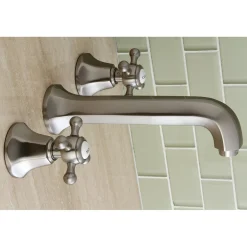 Kingston Brass Metropolitan Two Handles Wall Mount Tub Faucet