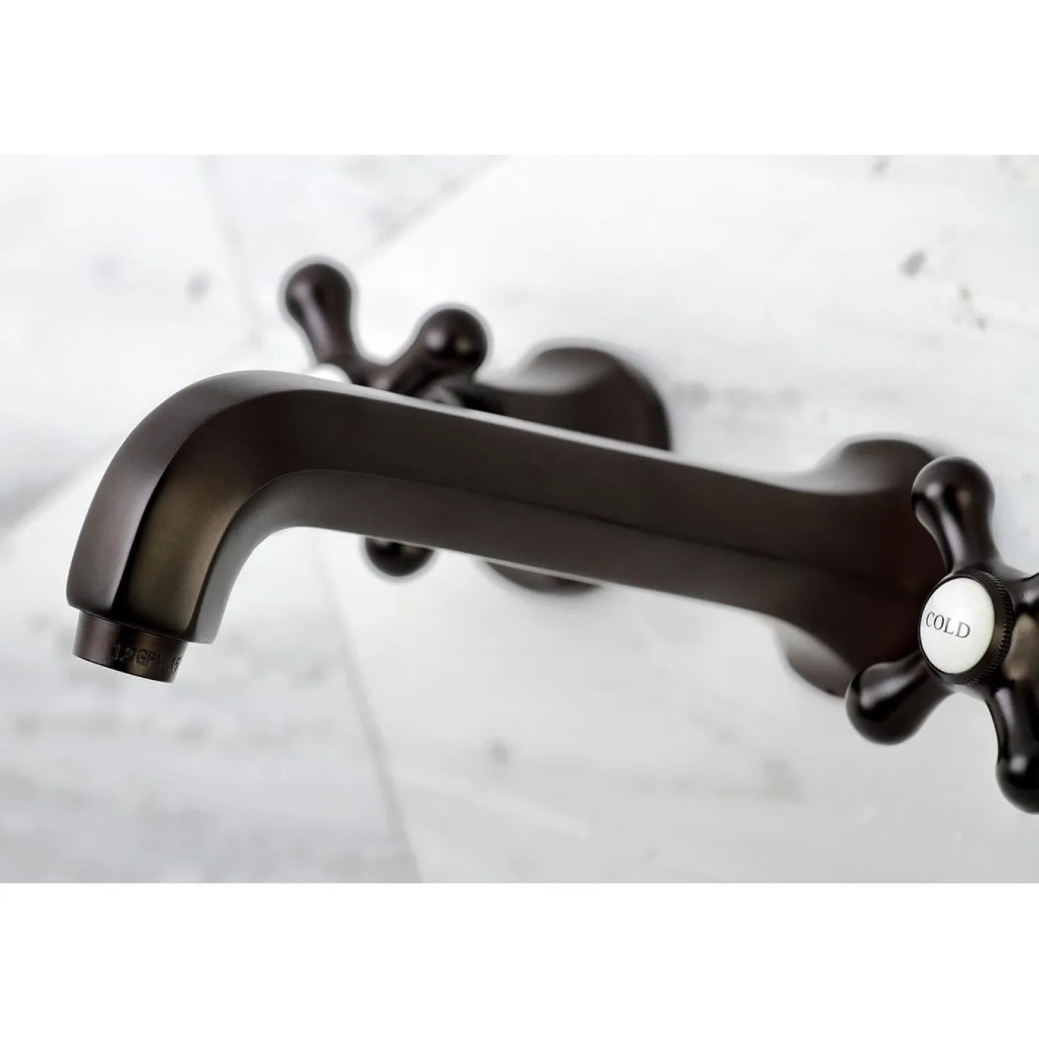 Kingston Brass Metropolitan Two-Handle Wall Mount Tub Faucet
