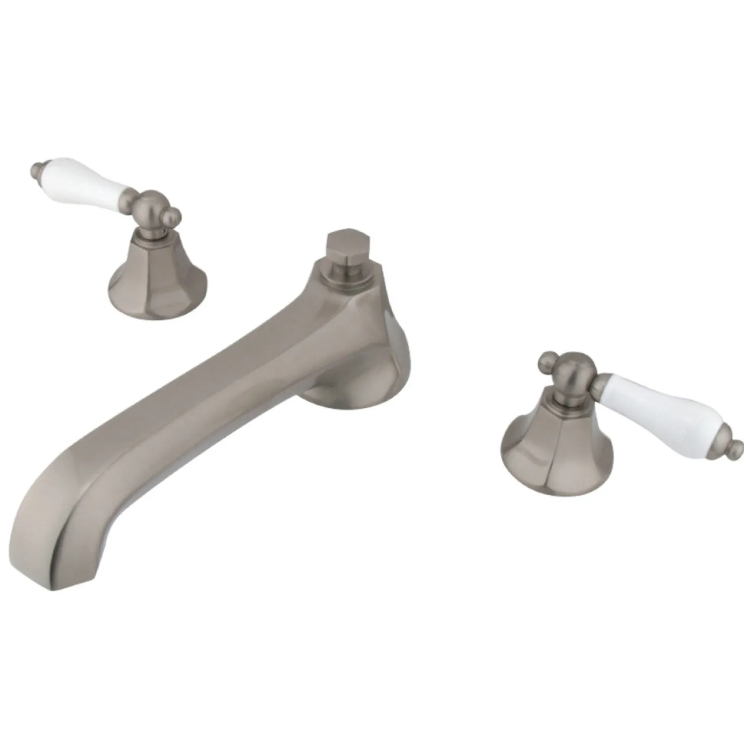Kingston Brass Metropolitan Three Hole Two Handle Roman Tub Filler