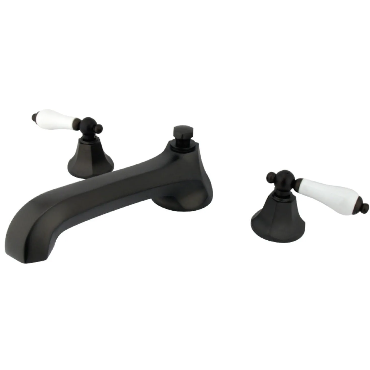 Kingston Brass Metropolitan Three Hole Two Handle Roman Tub Filler