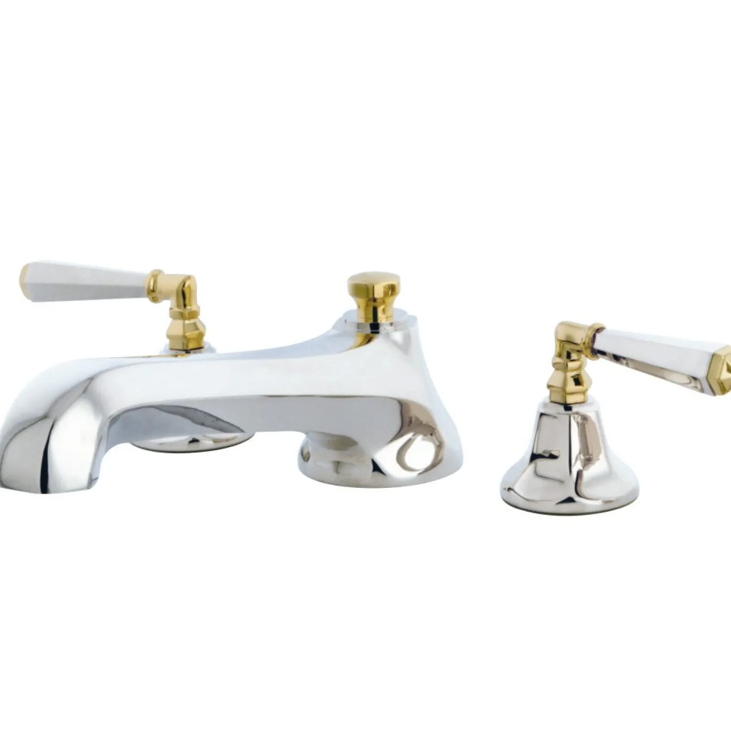 Kingston Brass Metropolitan Two Handle Solid Brass Roman Tub Filler