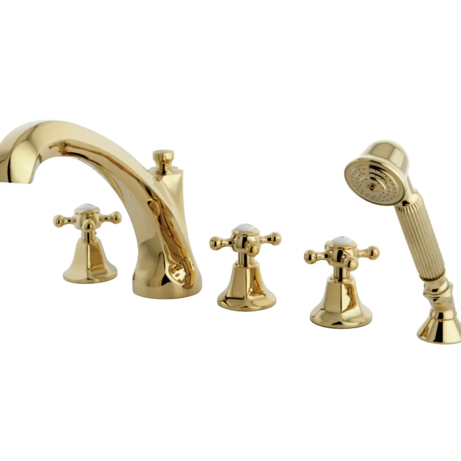 Kingston Brass Metropolitan Roman Tub Filler with Hand Shower
