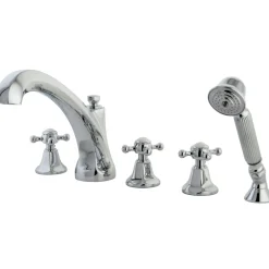 Kingston Brass Metropolitan Roman Tub Filler with Hand Shower