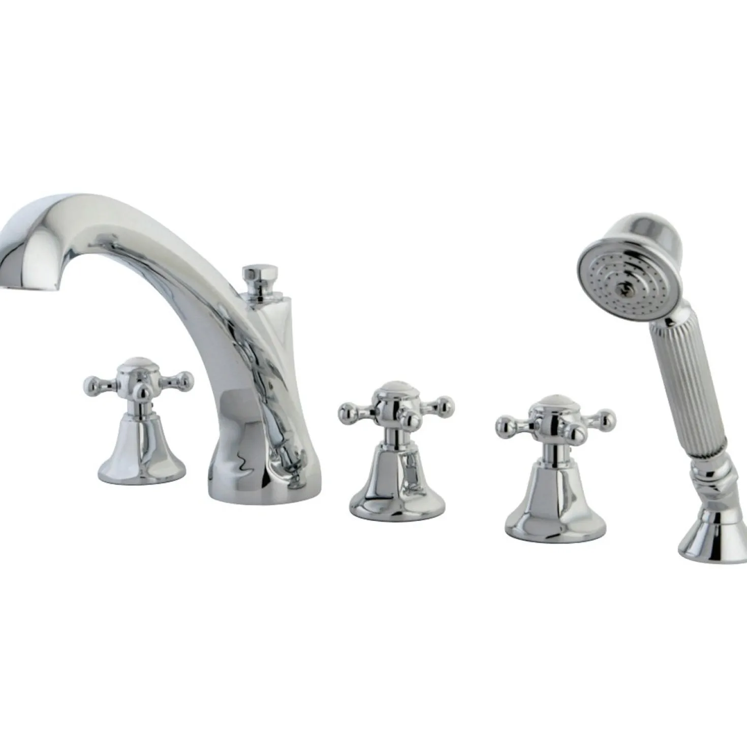 Kingston Brass Metropolitan Roman Tub Filler with Hand Shower