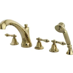 Kingston Brass Metropolitan Roman Tub Filler with Hand Shower