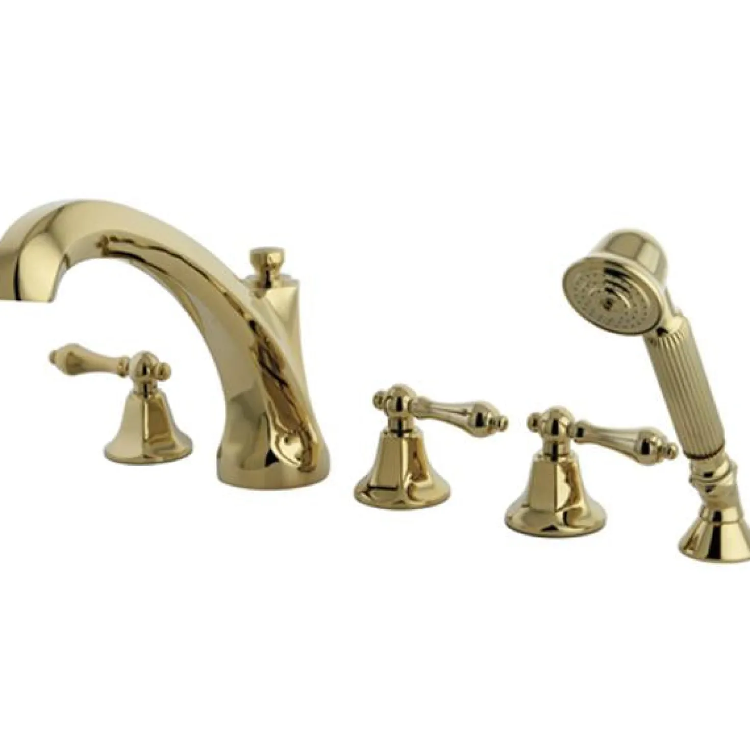 Kingston Brass Metropolitan Roman Tub Filler with Hand Shower