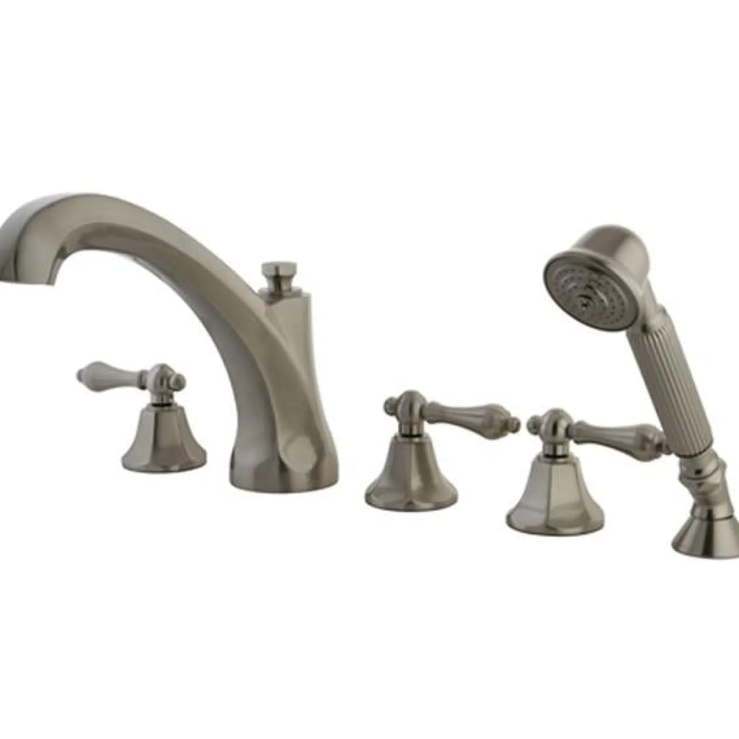 Kingston Brass Metropolitan Roman Tub Filler with Hand Shower