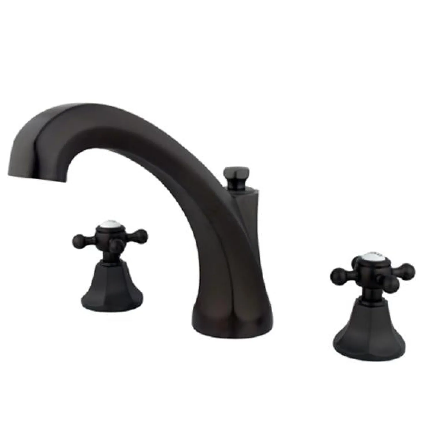 Kingston Brass Metropolitan Roman Tub Filler with Cross Handles