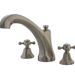 Kingston Brass Metropolitan Roman Tub Filler with Cross Handles