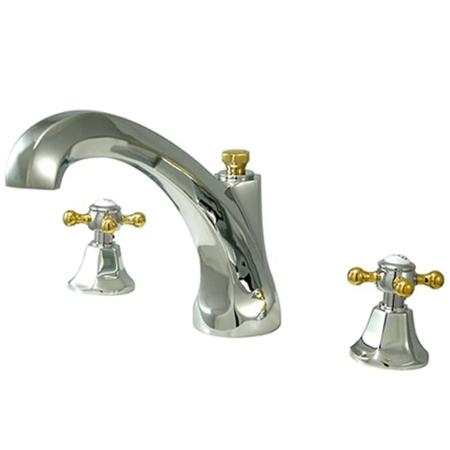 Kingston Brass Metropolitan Roman Tub Filler with Cross Handles