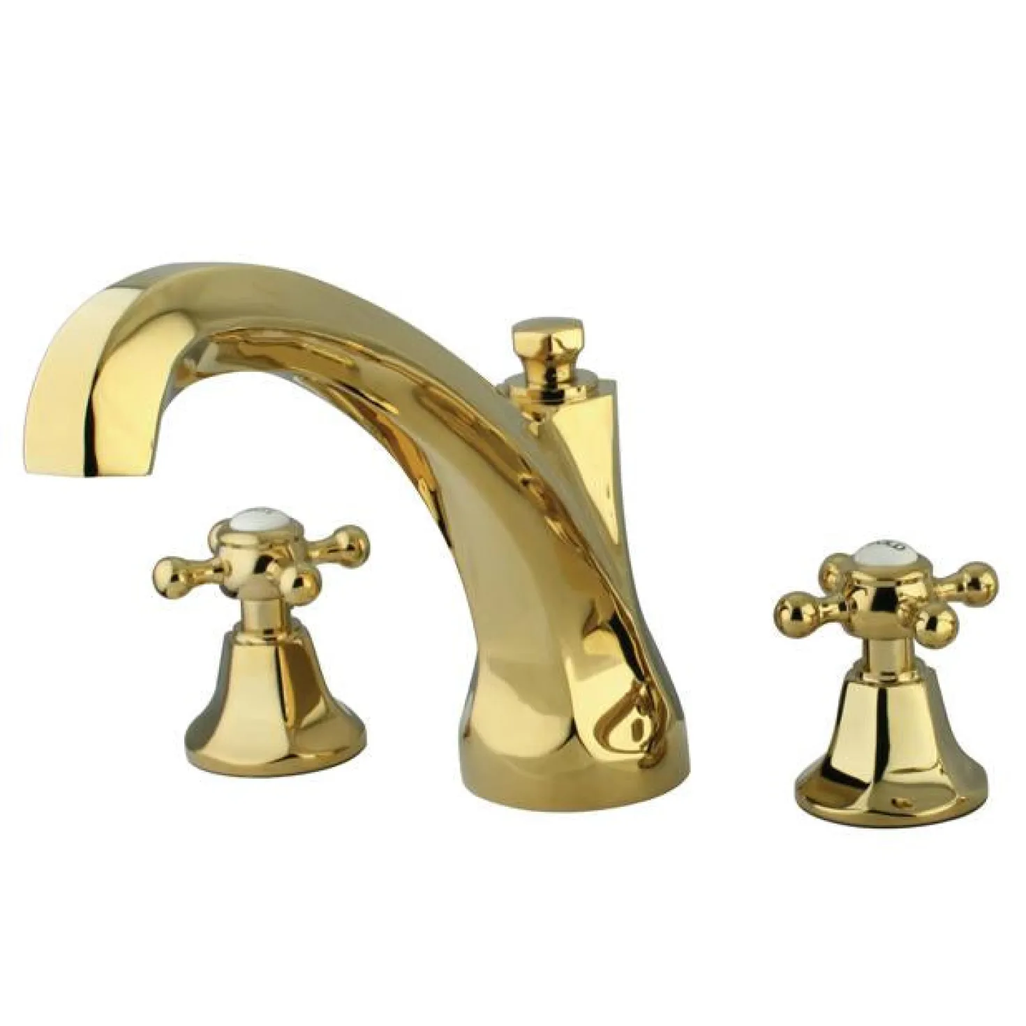 Kingston Brass Metropolitan Roman Tub Filler with Cross Handles